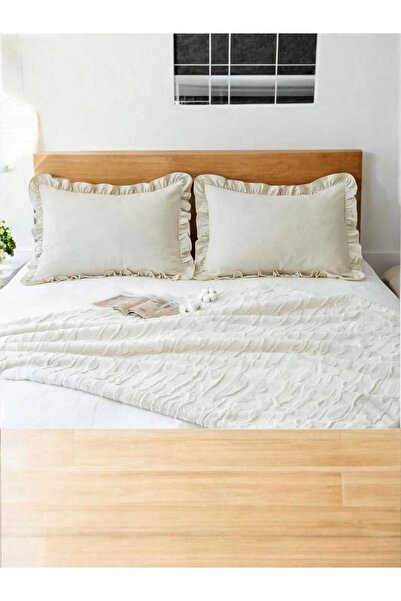 HOME ART ATELIER hand made KETEN BOHEM FIRFIRLI 2'Lİ YASTIK KILIFI - 50 X 70