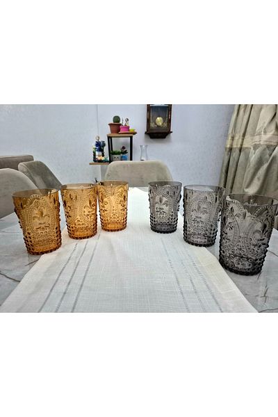 Avantaj Kapıda Set of 6 Acrylic Water Soft Drink Ayran Cups (Not Glass) – |   Unbreakable |   Home and Business Gift Suitable