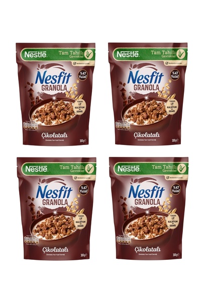 Nesfit Çikolatalı Granola 300 Gr x 4 Adet