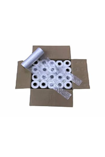 Dispoza 1 Box (20 Pieces) Large Size 28X51 cm Roll Bag 200 Pieces Grocery Bag Transparent Fruit Vegetable Bag