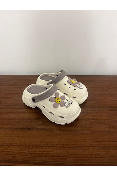 Behtah Kundura Thick High-Sole Full Orthopedic Nurse Doctor Beach Slippers with 8 Cross Ornament Gifts
