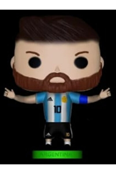 glowfit funko Messi Figür/Büst Sağlıklı PETG malzemeden üretilmiş 3D Figür 15 cm