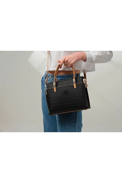 Just Polo Women's Medium Size Waterproof Stylish Comfortable Hand and Shoulder Bag Shopper 234045Pc