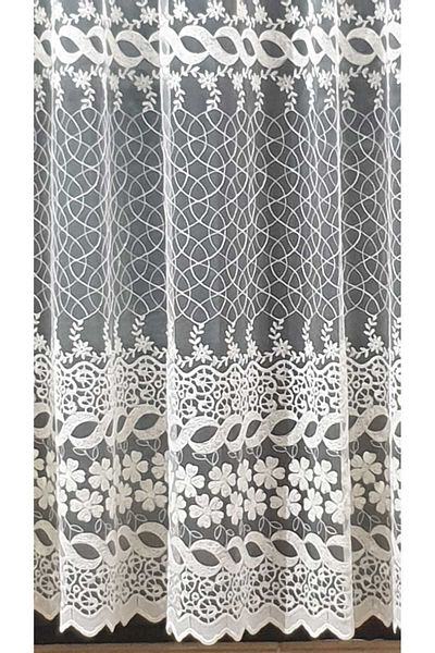 Mastel Ivory embroidered curtain model BR6 made with rejansa