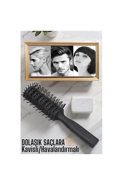 SepetBudur Nano Detangling Hair Comb Curved Vented