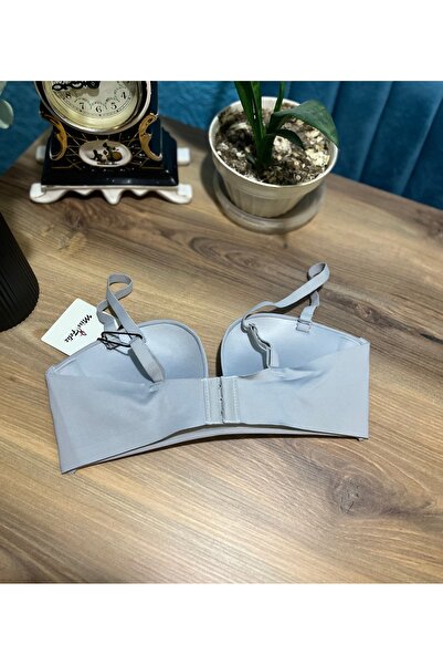 MİSFER Laser Cut Comfortable Strapless Bra