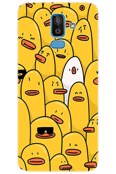 Samsung Galaxy J8 (SM-J810F) Compatible Case Pattern Printed Silicone Cool Duck NGO: For 650 CP-xd6n