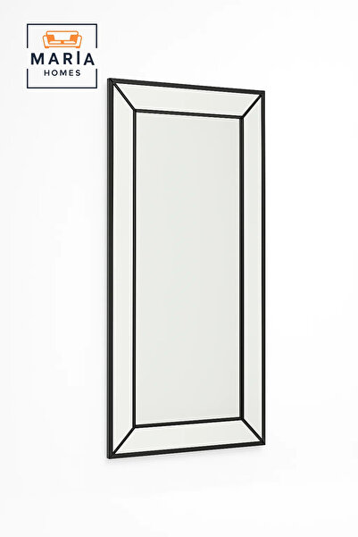 MARIA HOMES Beveled Frame Full-Length Mirror with Black Outline Design-size 1...