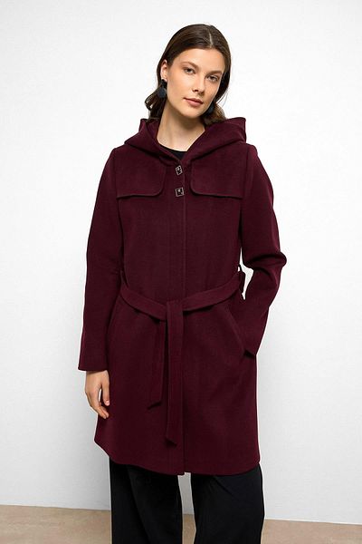 Olcay Hooded Cape Detailed Coat A.Murdum 3109