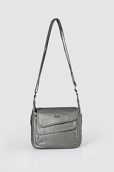 KAZAX Jelli Gray Skin Shoulder Bag