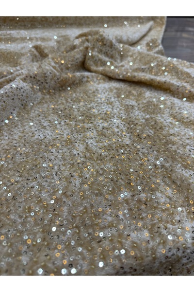 OsmanKumaşDantel Boncuk Payet İşlemeli Kadife