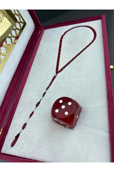Tesbih Store Ömer Daş Special Boxed Patinated Dice Amber 7X10 mm