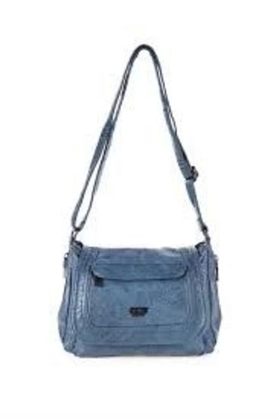 KAZAX Ziwen Blue Skin Shoulder Bag