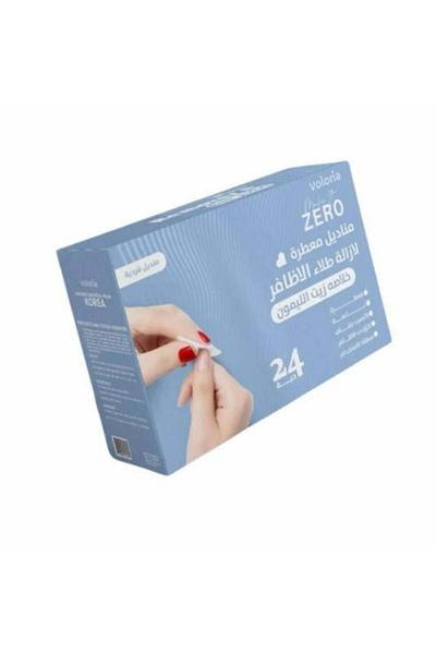 voloria Single-use Nail Polish Remover Wipes with Lemon Oil Extract 24pcs Acetone-Free by Foloria