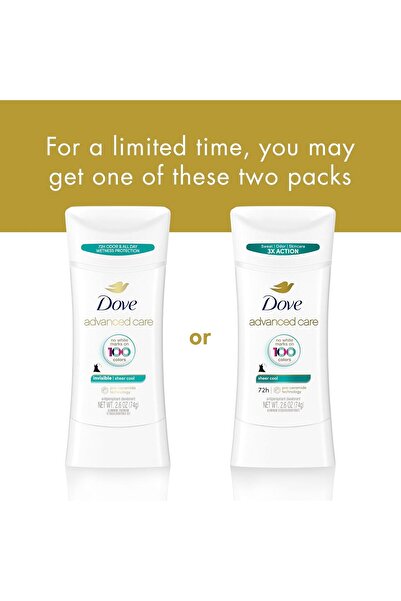 Dove Advanced Care Antiperspirant Deodorant Stick - Sheer Cool, 75 g