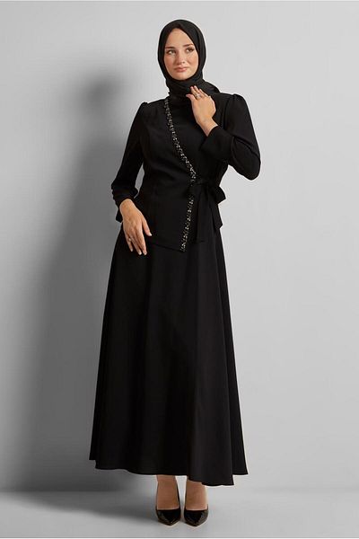 Alvina Stone Binding Detail Dress 45557