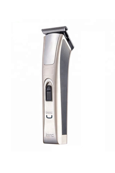 HTC Professional cordless hair clipper with accessories and titanium blade, GOLD