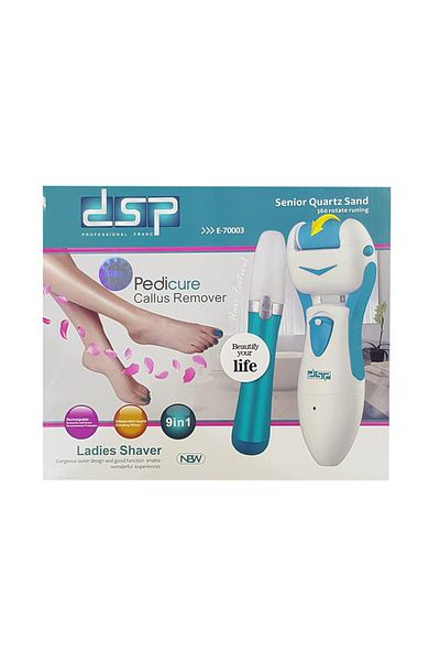 DSP Profesional Pilă electrică 9 în 1 pentru călcâie și unghii 3W DSP E70003