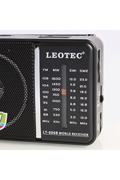 leotec Portable radio FM/MW/SW1/SW2, 15W, 4 Ohm speaker, volume control,