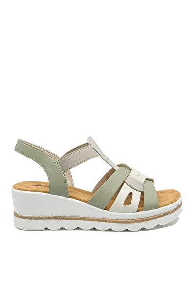 PASS Collection Women's Pass Collection Wedge Sandals, Grey, Leather