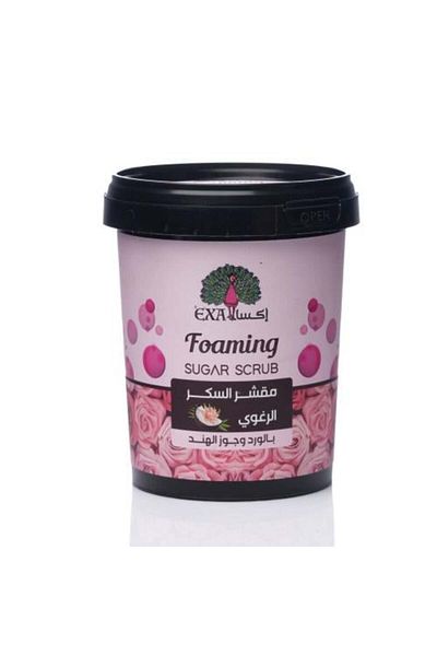 OKSA Foaming Sugar Scrub with Rose and Coconut by 500g