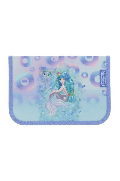 Herlitz Penar echipat cu 31 de piese, 2 compartimente cu clapetă, Sirenă mistică, Multicolor, Material textil
