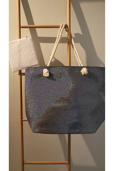 AQUATOLIA Women's Luster Bag - Colorful - Zippered - 50*35 cm - Beach Bag