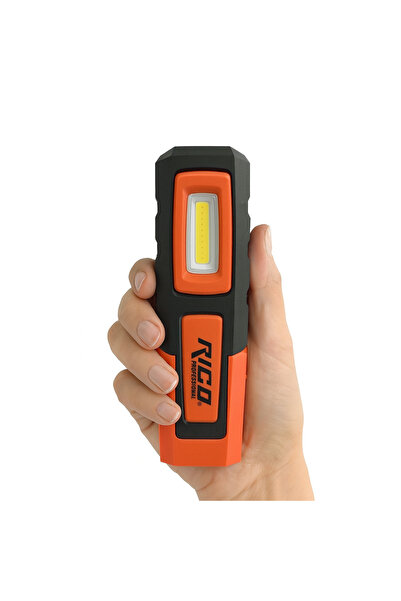 Rico Mıknatıslı Şarjlı Ledli El Feneri 600 Lümen Lambası Spor Kamp Fener SOS ...