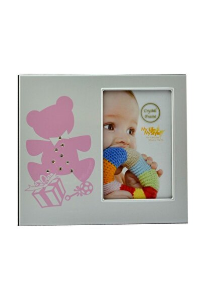 OEM Ramă foto metalică Baby Teddy III, format 10x15 roz