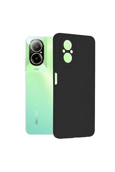 Rao Husa compatibila cu Realme C67 4G, Premium Grip, Soft Edge Silicone, U58, Silicone, Pitch Black