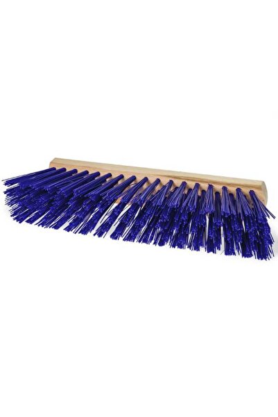 Mercaton Wooden Outdoor Broom with PVC Bristles and Plastic Tail Holder, 60 cm