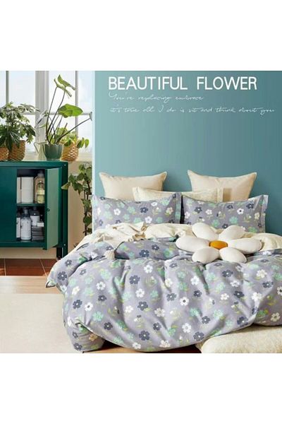 Ralex Double Bed Linen Set, 6 Pieces, Percale Cotton 100%