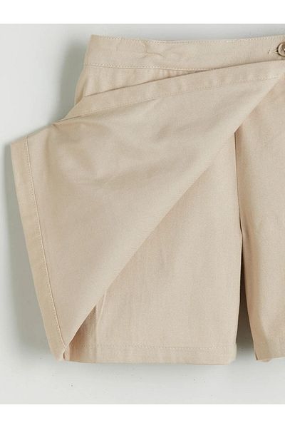 LC Waikiki LCW Kids Basic Gabardine Girl's Shorts Skirt