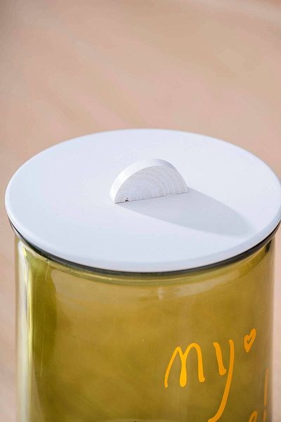 ACAR Pierre Wooden Jar Set with Lid - 20 cm
