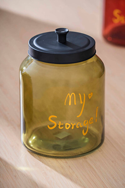 ACAR Pierre Metal Kapaklı Kavanoz Seti - 22 cm