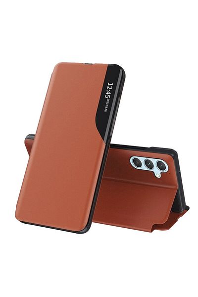 Rao Case compatible with Samsung Galaxy A24, Protection, eFold Series, H80, Eco-leather, Apricot