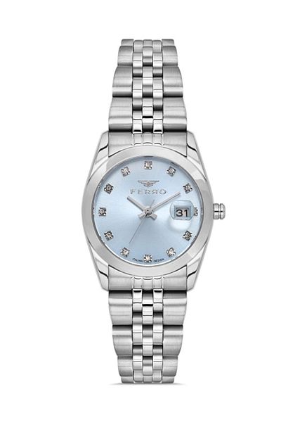 FERRO Silver Steel Cord Women Wrist Watch Fl21519A-A15