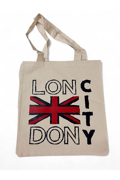 JENES London Patterned Linen Tote Bag - Unisex