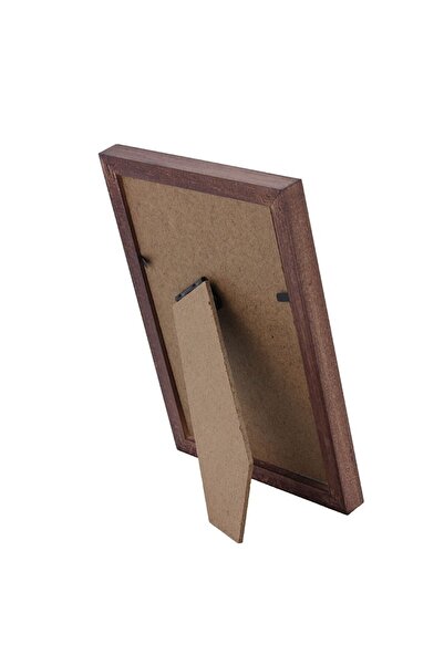 PROCART Willa photo frame, 10x15 format, wood outline, for desk, Mahogany