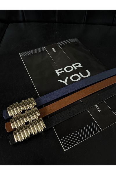 Fiori تصميم قضيب مشبك حزام رفيع للنساء، حزام معطف، حزام قميص، حزام فستان