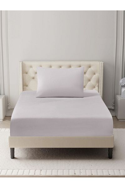 Donetella Fitted Sheet Set – 120x200 cm Single Size, 1 Sheet + 2 Pillowcases, 35 cm Deep Pocket