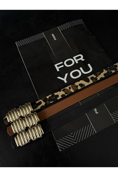 Fiori تصميم قضيب مشبك حزام رفيع للنساء، حزام معطف، حزام قميص، حزام فستان