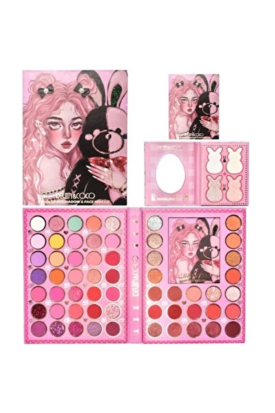 Flo Set Farduri pentru Copii 2 in 1 Kevin&Coco, cu 62 Nuante, Multicolor