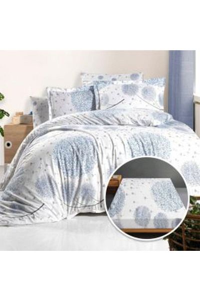Ralex Bedsheet Set Ranforce Cotton 100% with Mattress Cover 140/160x200 cm, Quilt 200x230 cm, 2 Pillowcase