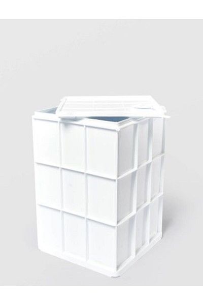 sterk PLASTIC LAUNDRY BASKET FOR CHEESE + LID, 25 X 25 X 35