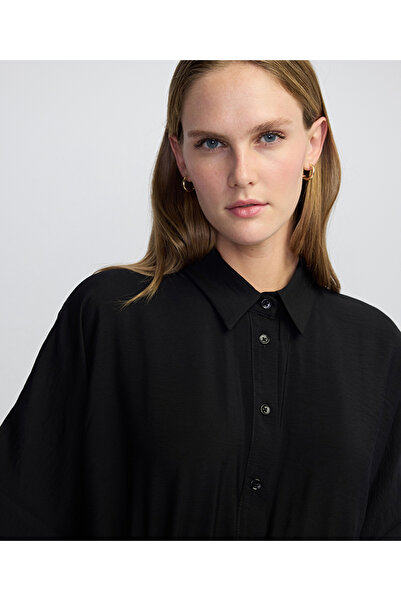 İpekyol Belden bağlamalı gömlek elbise