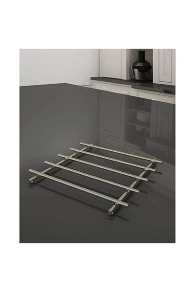 Larimar Fireproof Stainless Steel Trivet Chrome Color