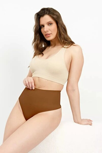 MİSTİRİK Chiloți eficienți pentru zona taliei Mabet, culoare maro