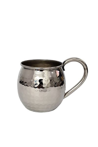 OEM Handmade engraved white copper mug 360 ml CTR46