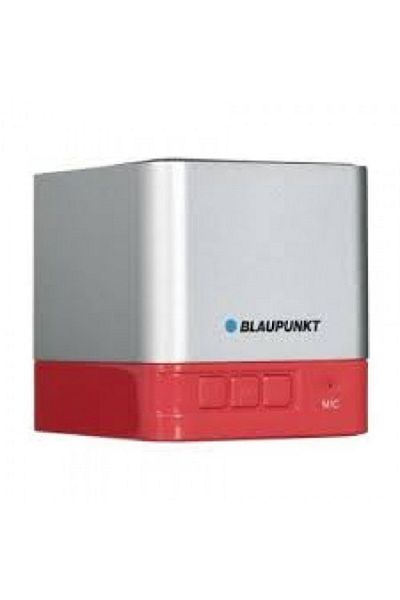 Blaupunkt Portable Speaker, Bluetooth Connectivity, Aux In/mp3/fm Radio/mini Usb, Red